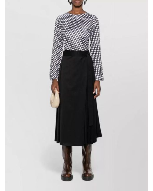 Comme des Garçons Black Geometric Star Print Long Sleeve Top