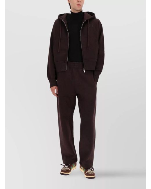Gucci Black Sweatshirt With Logo Embroidery for men