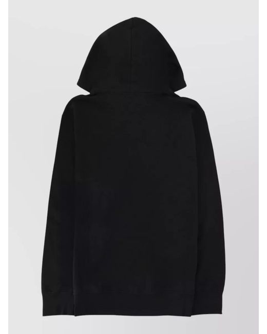McQueen Black Skull Lace Drawstring Hoodie for men