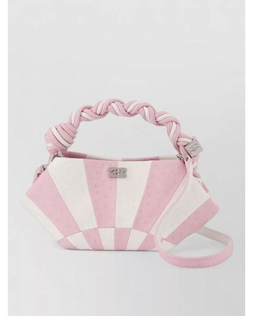Ganni Pink Bou Mini Polyester Mini Bag