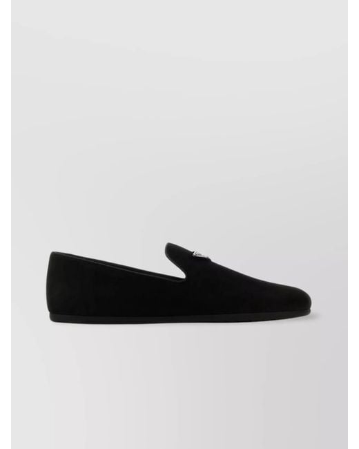 Prada Black Suede Loafers for men