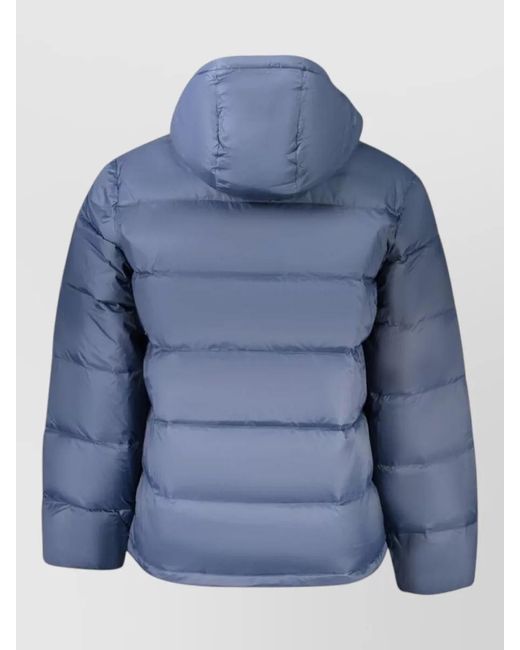 Calvin Klein Blue Hooded Puffer Jacket for men