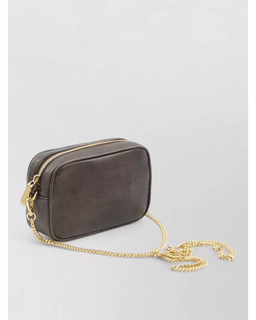 Golden Goose Deluxe Brand Gray Mini Star Leather Crossbody Bag