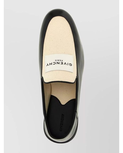 Givenchy Black Leather And Canvas Loafers