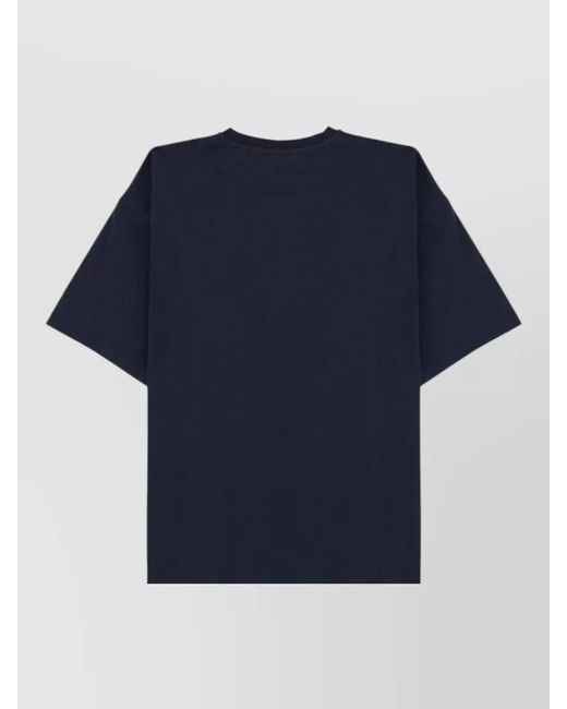 Aspesi Blue Cotton Regular-Fit T-Shirt for men