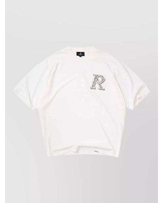 Represent White Relaxed Fit Crew Neck Short Sleeve T-Shirt for men