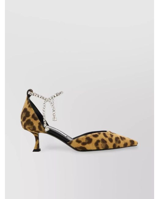 Jimmy Choo Metallic Printed Calf Hair Leather Pumps