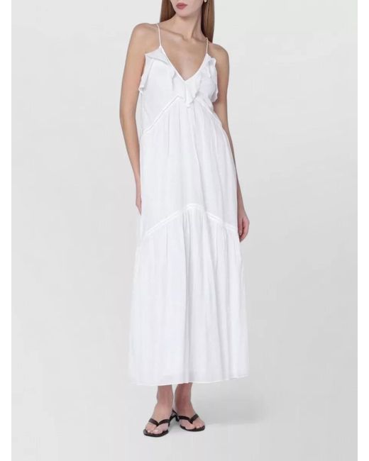 Isabel Marant White Vasma Cottonvoile Dress