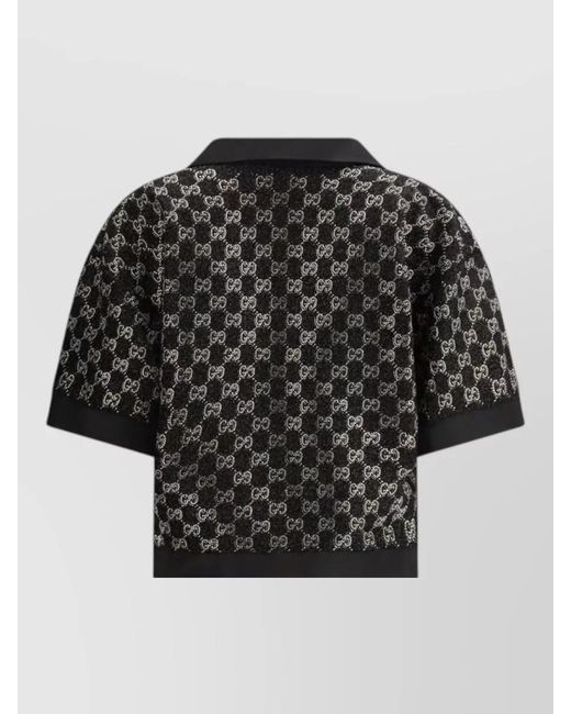 Gucci Black Viscose Top