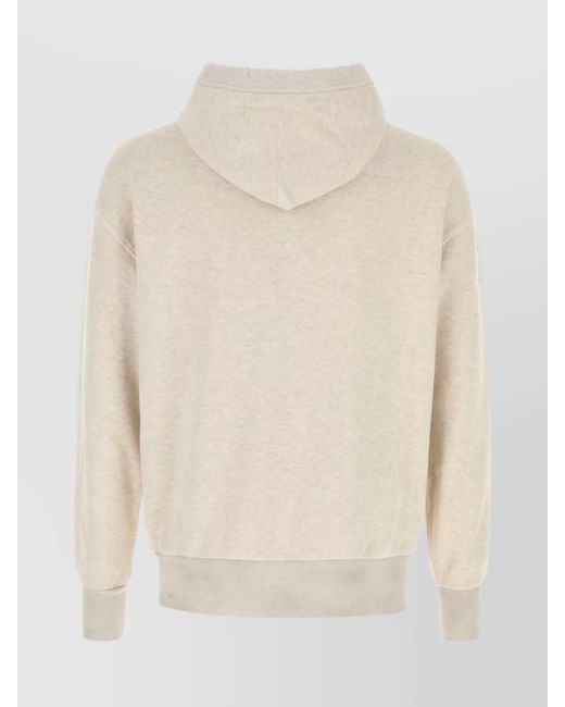 Prada White Cotton Hoodie for men