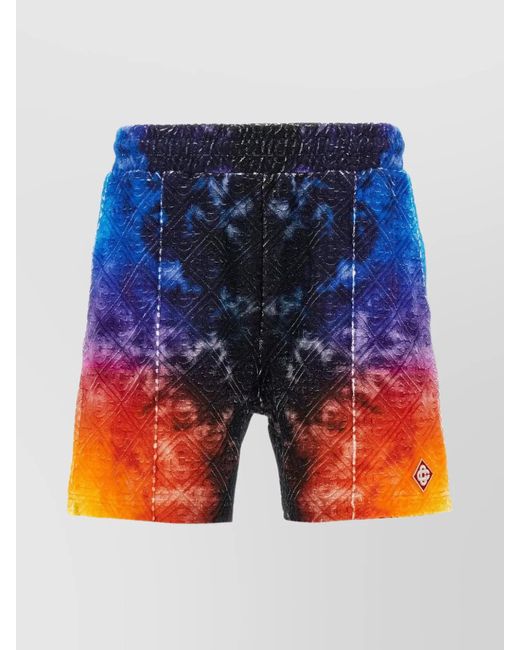 Casablanca Blue 'The Gradient Towelling' Bermuda Shorts for men