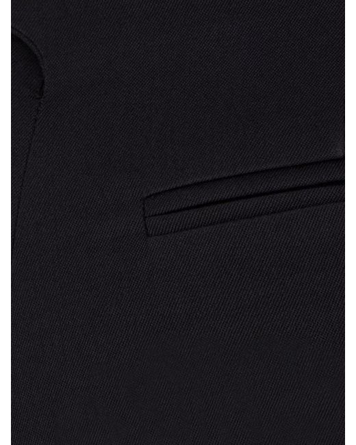 The Attico Blue Virgin Wool Slim-Fit Trousers