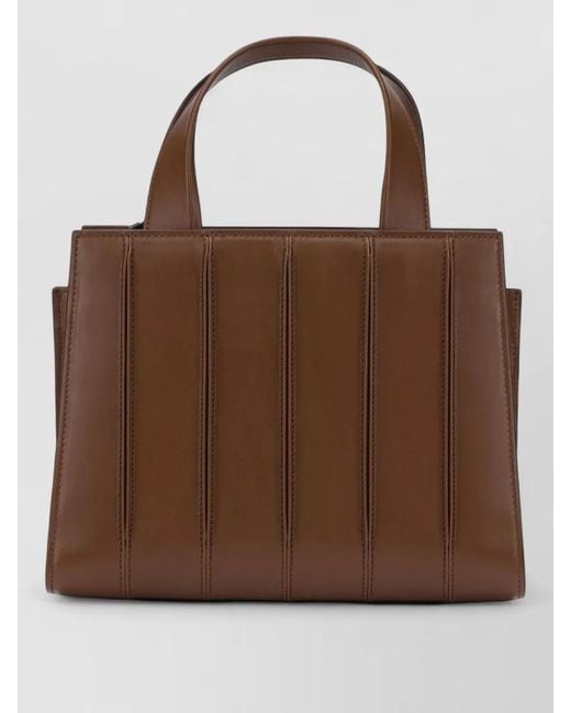 Max Mara Brown Whitney 5 Small Tote Shoulder Handbag