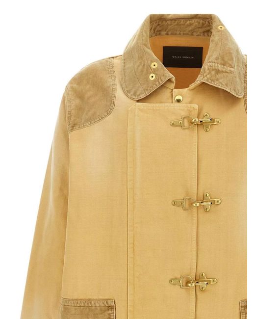 Wales Bonner Yellow Cotton Coat for men