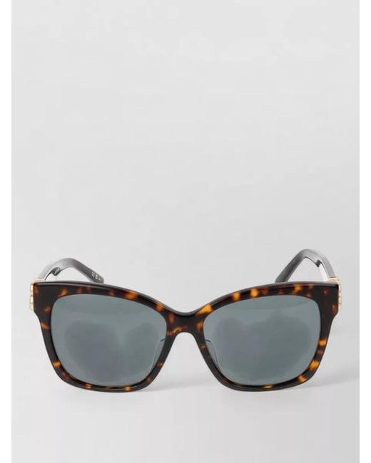 Balenciaga Metallic Sunglasses Bb0102Sa 002 Oversized Frame