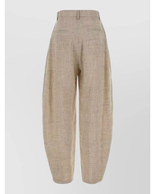 Moschino Natural Mélange Jersey Wide-Leg Trousers