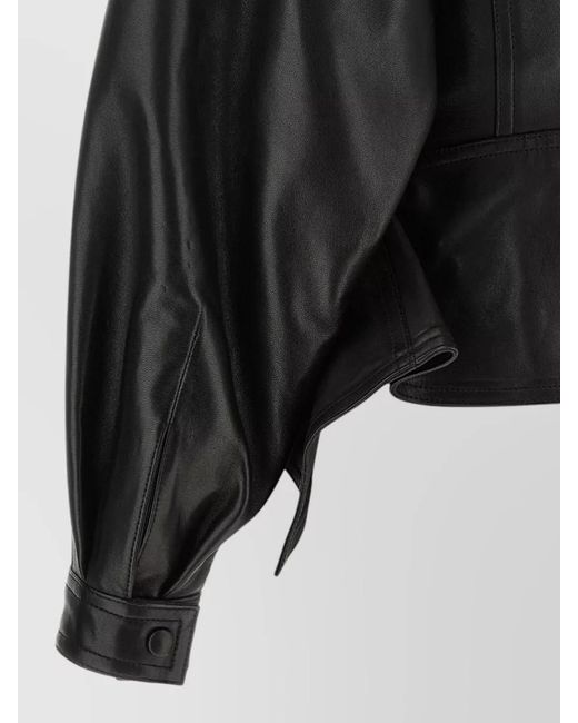 Balmain Black Lamb Leather Jacket