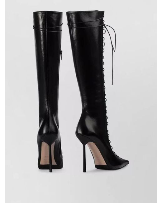 Le Silla Black Colette Knee High Cut Out Boots