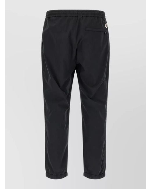 Moncler Blue Jogger Trousers Grosgrain Tape Back Pocket for men