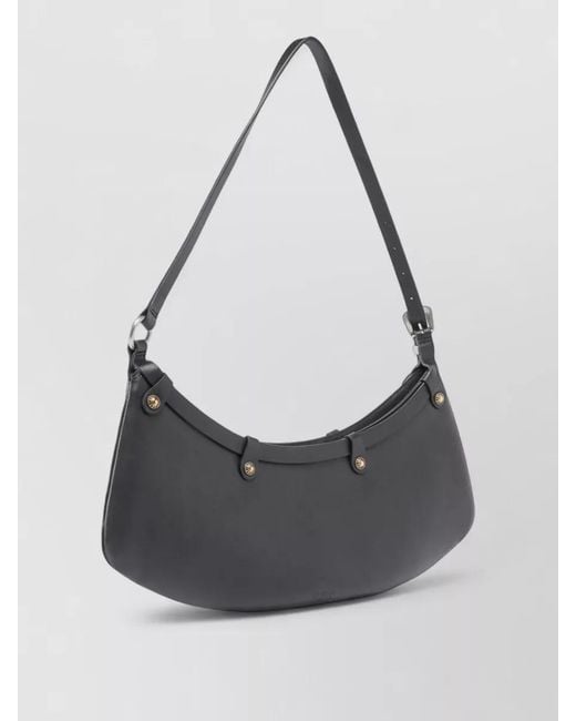 Pinko Black Shoulder Bag Adjustable Strap Buckle Detail
