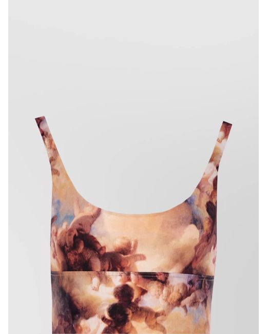 Vivienne Westwood Pink Printed One-Piece Swimsuit