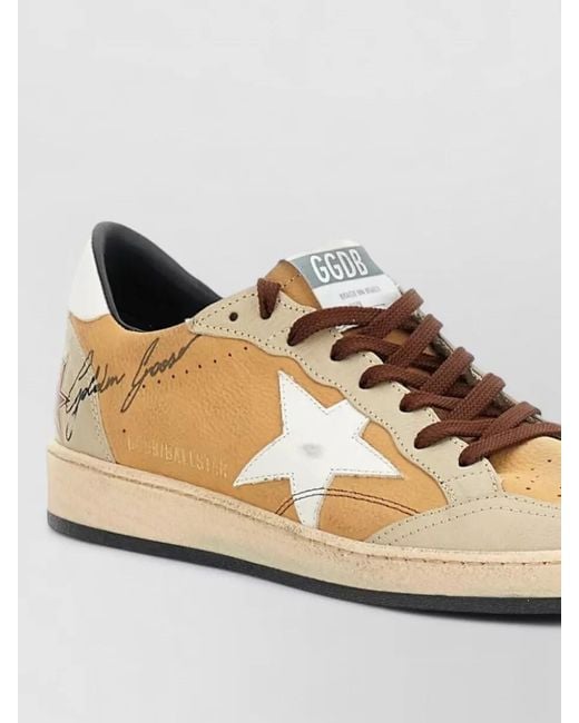 Golden Goose Deluxe Brand Natural Leather Low-Top Sneakers for men