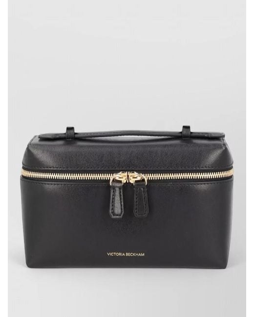 Victoria Beckham Gray Vanity Leather Cross-Body Bag