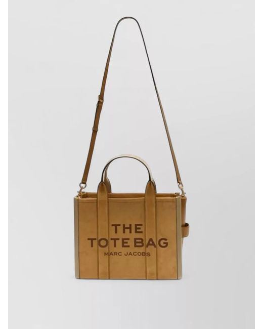 Marc Jacobs White Medium Leather Tote Bag Shoulder Strap