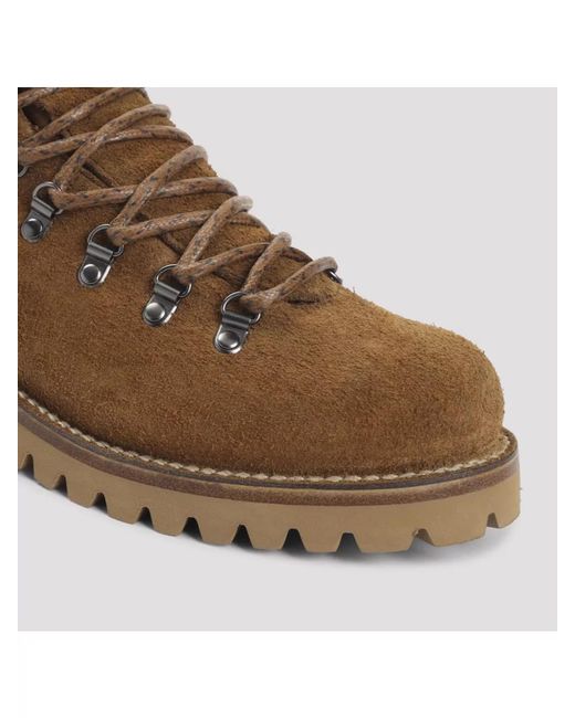 Church's Brown Ankle Boots With Lug Sole And Suede for men