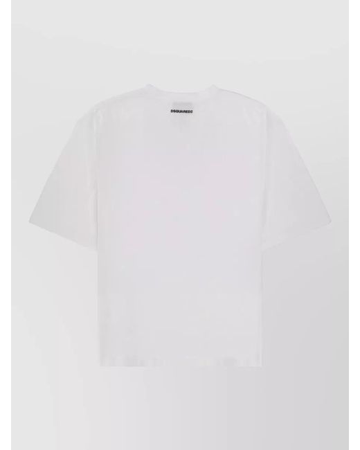 DSquared² White Loose-Fit T-Shirt for men