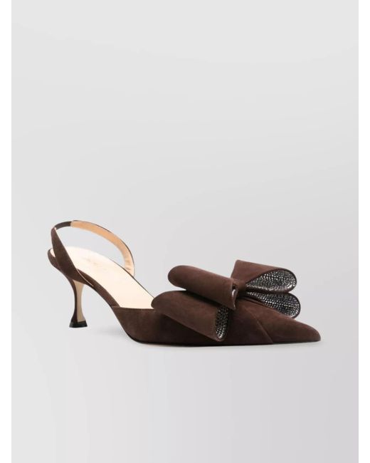Mach & Mach Multicolor Le Cadeau Kitten Heel Slingback Pumps