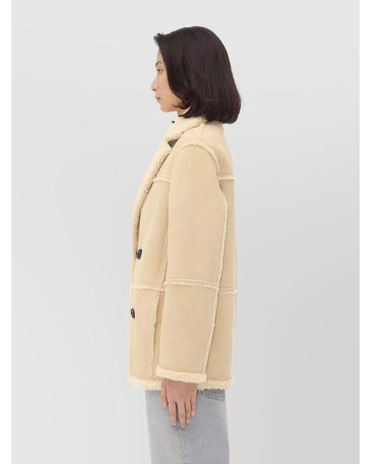 Bottega Veneta Natural Shearling Coat