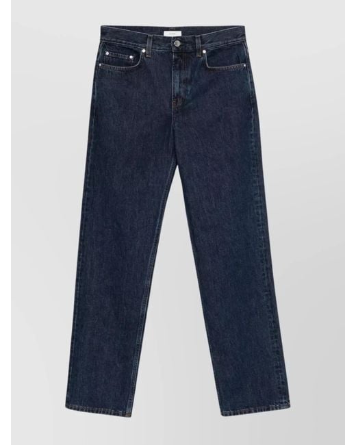 Totême Blue Denim Straight-Leg Jeans