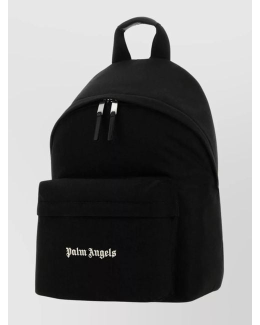 Palm Angels Black Logo Backpack for men