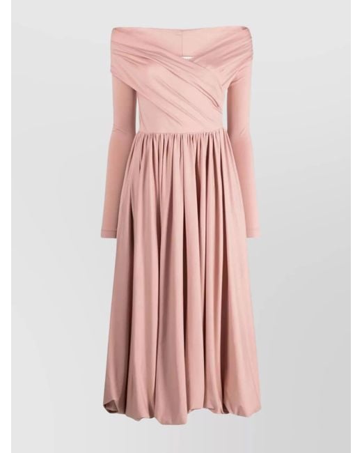 Philosophy Pink Cotton Midi Dress