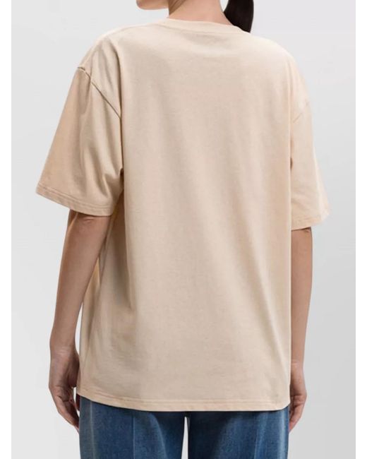 Valentino Natural Cotton Floral-Print Short-Sleeve T-Shirt