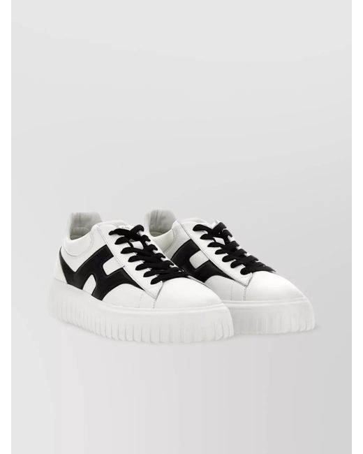 Hogan Metallic Leather Low-Top Sneakers for men