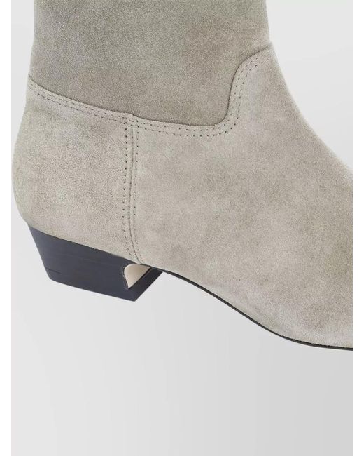 Stuart Weitzman Natural Suede Ankle Boots