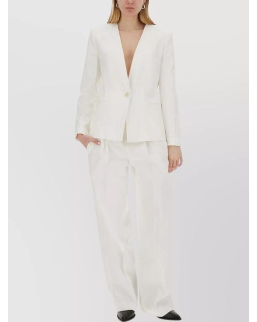 Isabel Marant White Staya Tailored Trousers