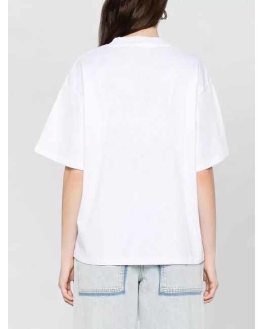 Herskind White Larsson Cotton T Shirt Relaxed Fit