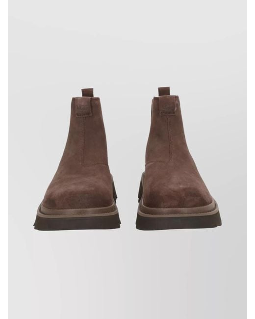 Ugg Brown Leather Chelsea Boots for men