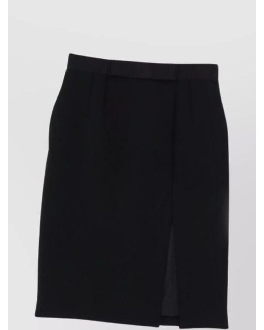 Dolce & Gabbana Black Pleated Design Skirt For A Chic Look