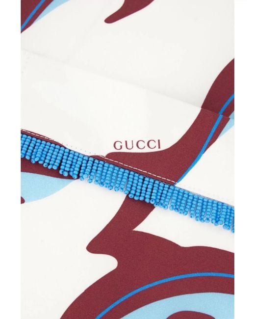 Gucci White Cotton Printed Shirt for men
