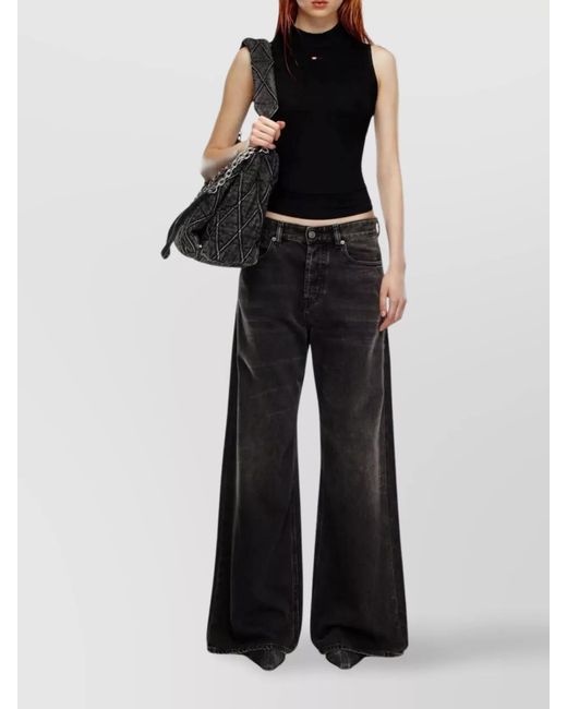 DIESEL Black 1996 D-Sire Wide Leg Denim Trousers