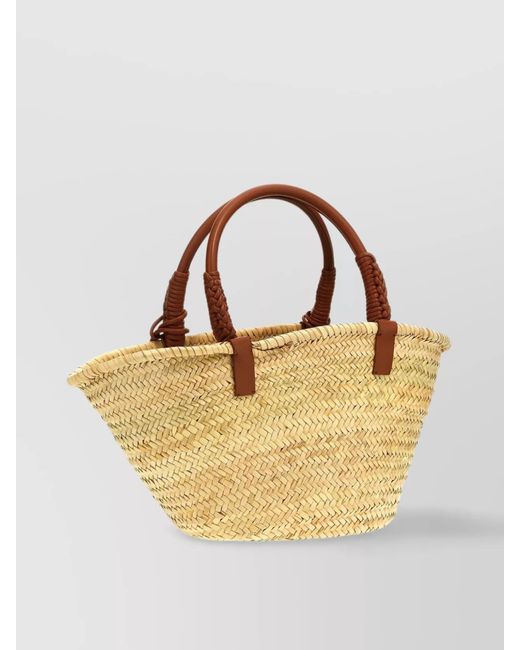 Alanui Metallic Acrylic Icon Palm Leaf Big Beach Bag