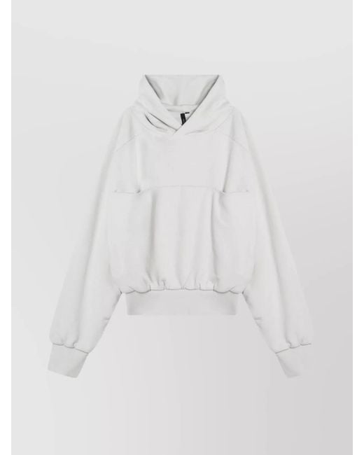 Entire studios White Cotton Hoodie for men