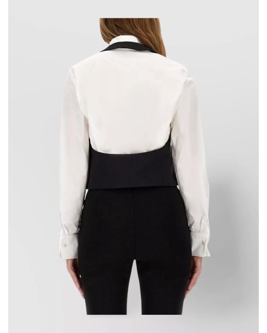 Nina Ricci Black Open Back Top
