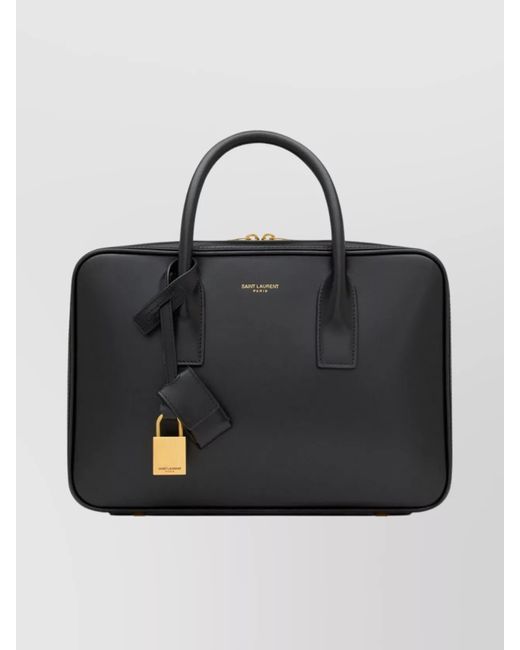 Saint Laurent Black Sac De Jour Small Leather Shoulder Bag