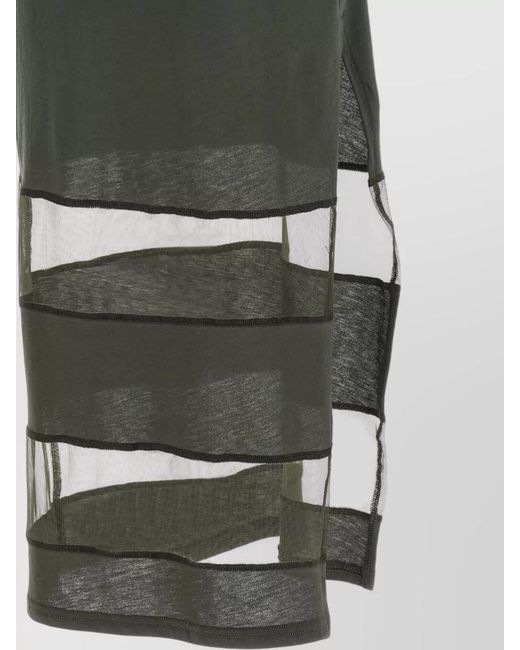 Coperni White Striped Sheer Maxi Dress