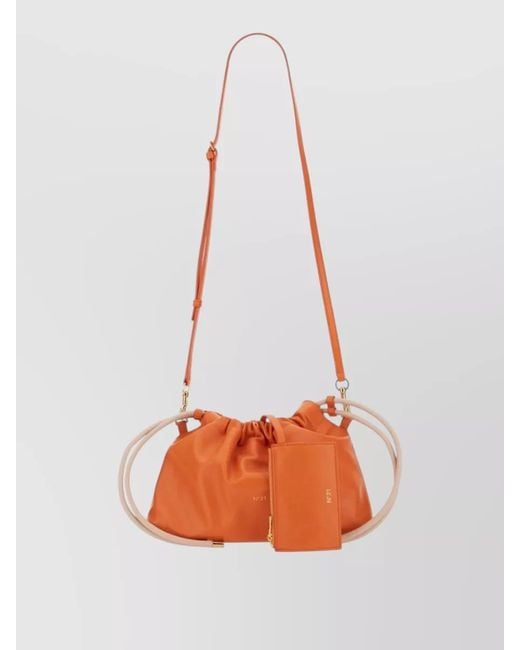 N°21 Orange Eva Crossbody Bag Detachable Strap Handles
